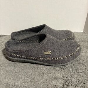 HAFLINGER CR Fletcher Wool Clog Blizzard Credo Gray Anthracite Men’s 10.5 44